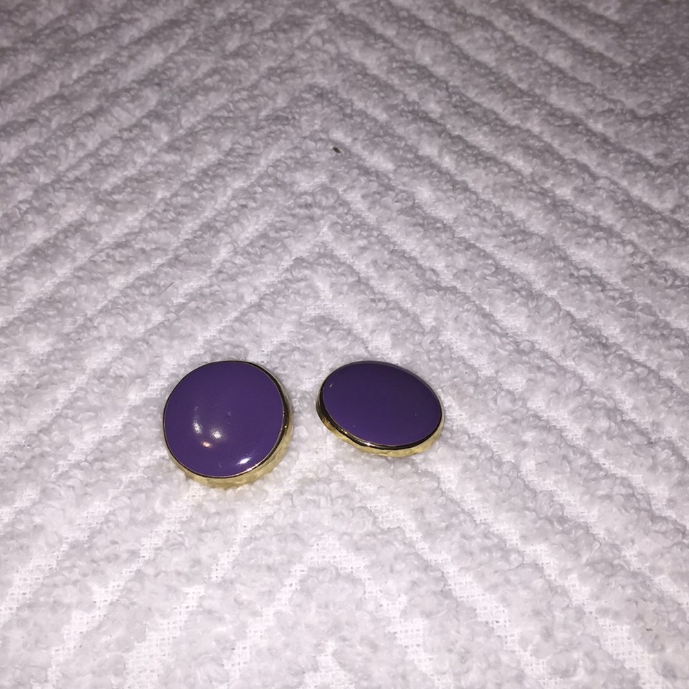 New Purple Pierced Earrings